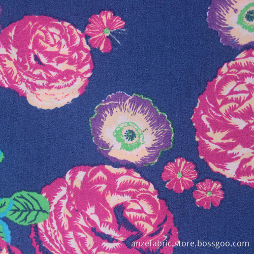 Wholesale Cotton Printed Woven Chambray Poplin Fabric
